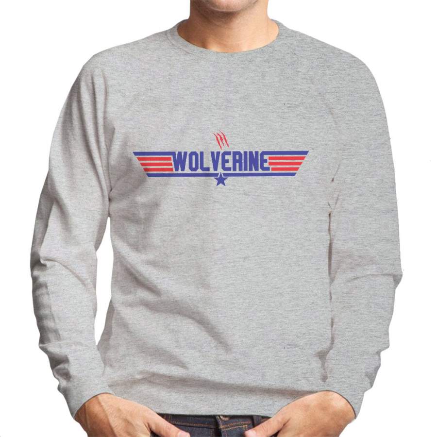 Top Gun Logo Wolverine X Men Men’s Sweatshirt