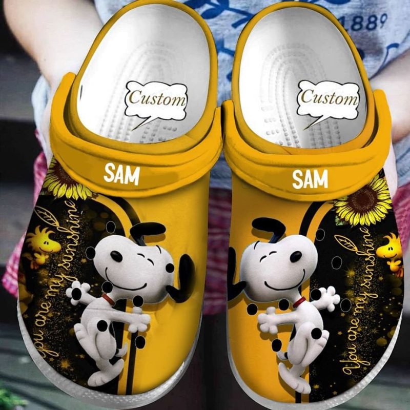 Snoopy Crocs Clogs Crocband Shoes Comfortable for men women