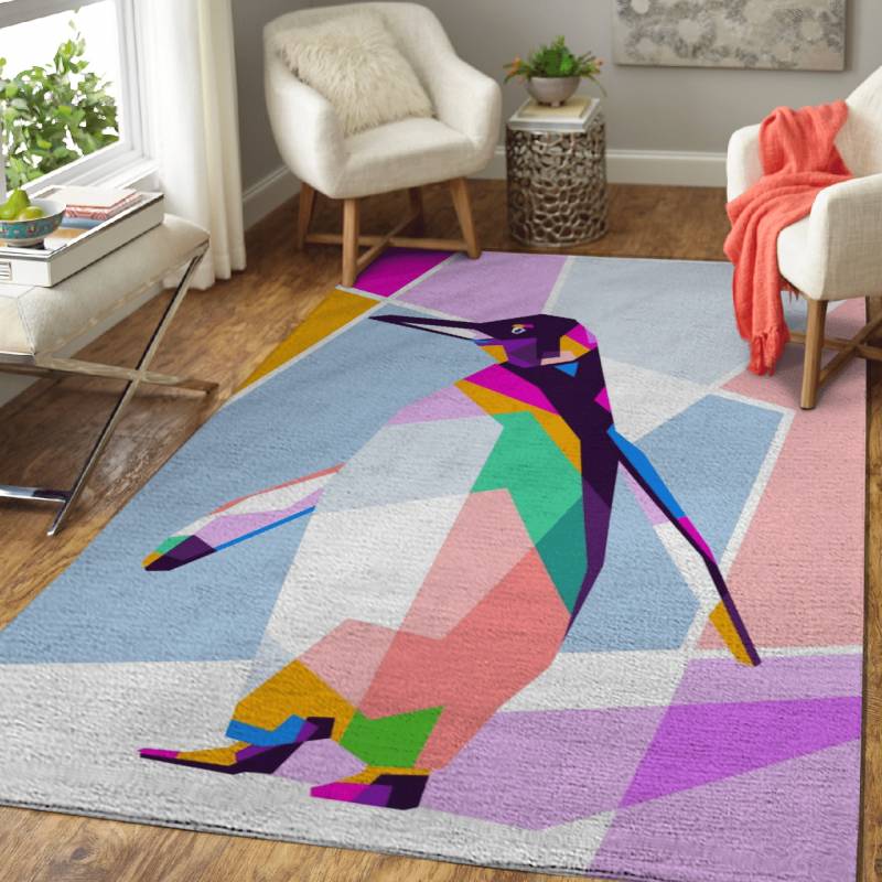 Cute Penguin Pop Art  – Animals Pop Art Area Rug Carpet