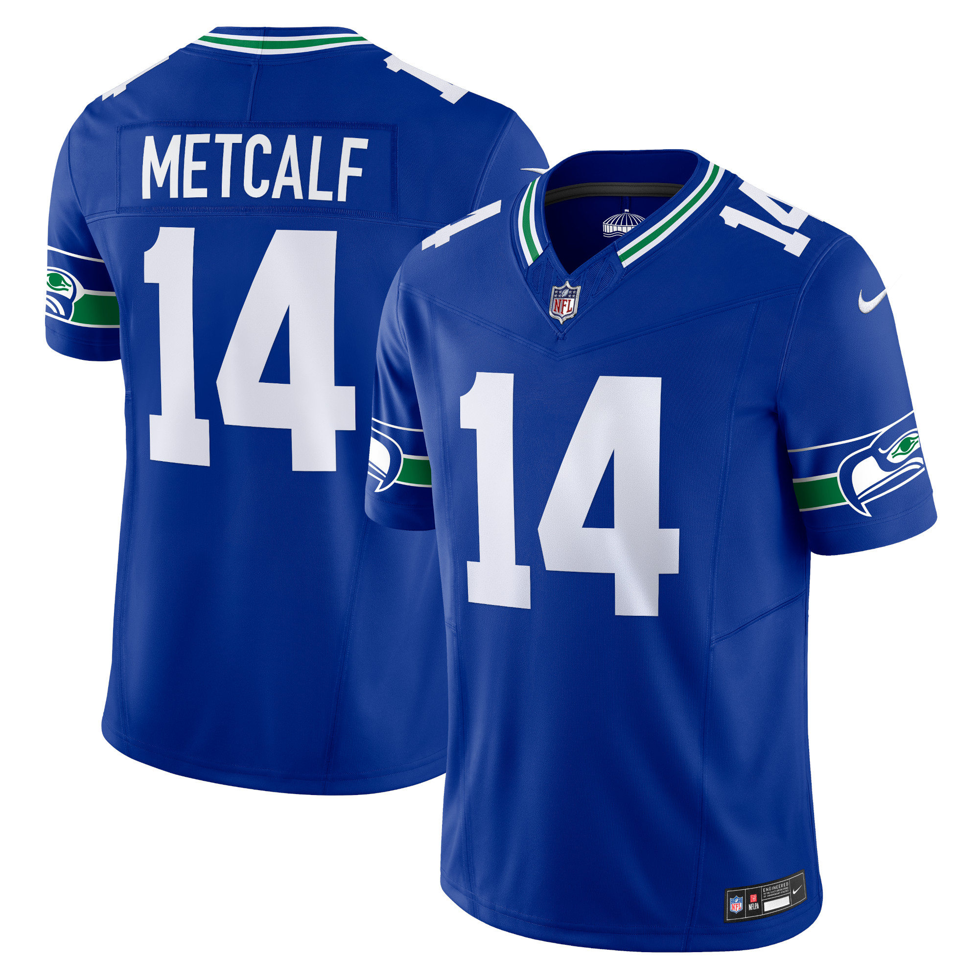 Men’s Seattle Seahawks DK Metcalf Royal Vapor F.U.S.E. Limited Jersey