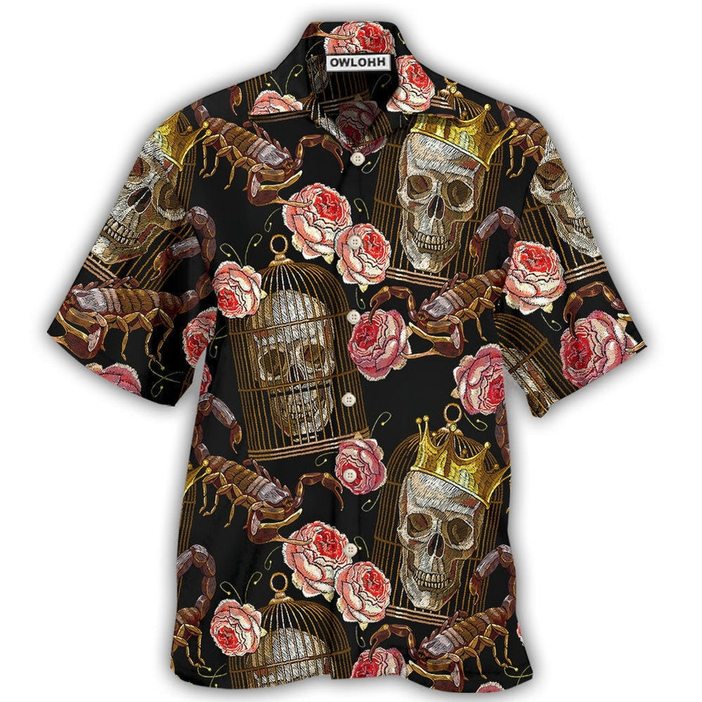 Skull And Scorpion Hawaii Shirt Ha64286