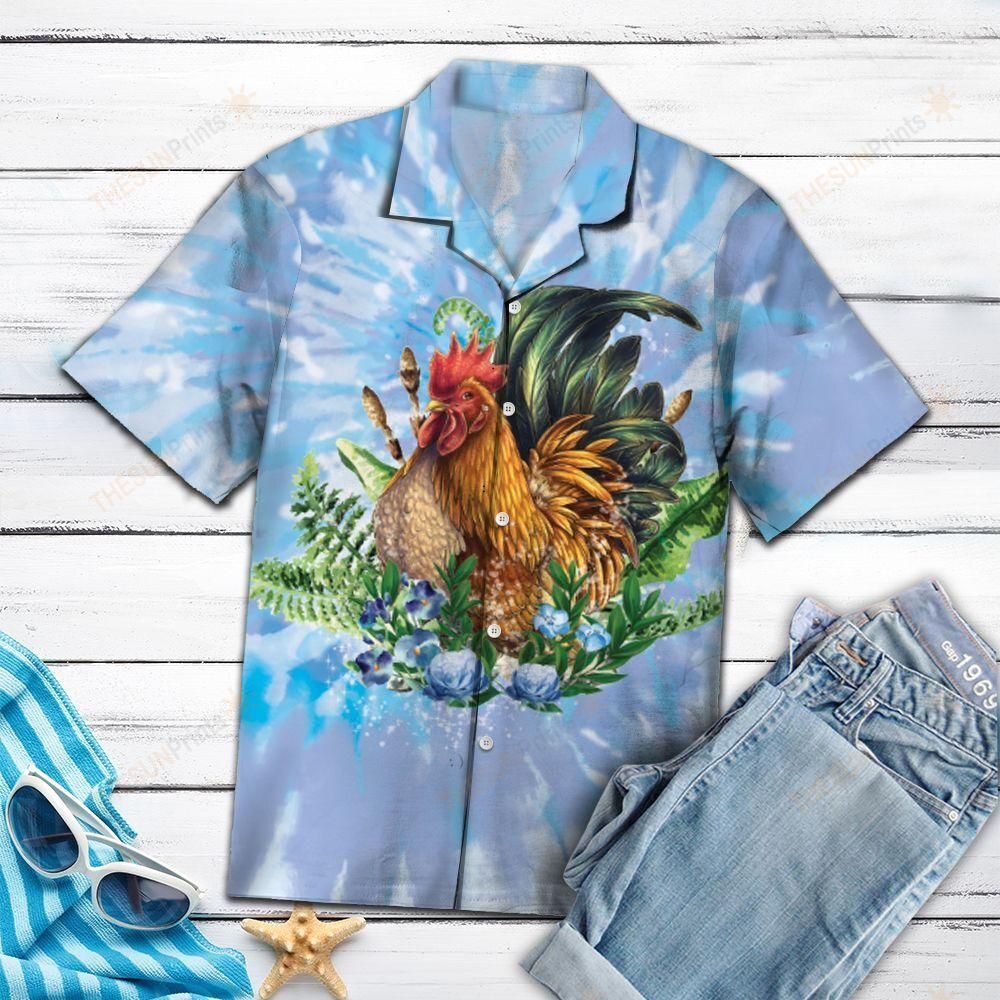 Chicken Tie Dye Hawaiian Shirt Ha10775