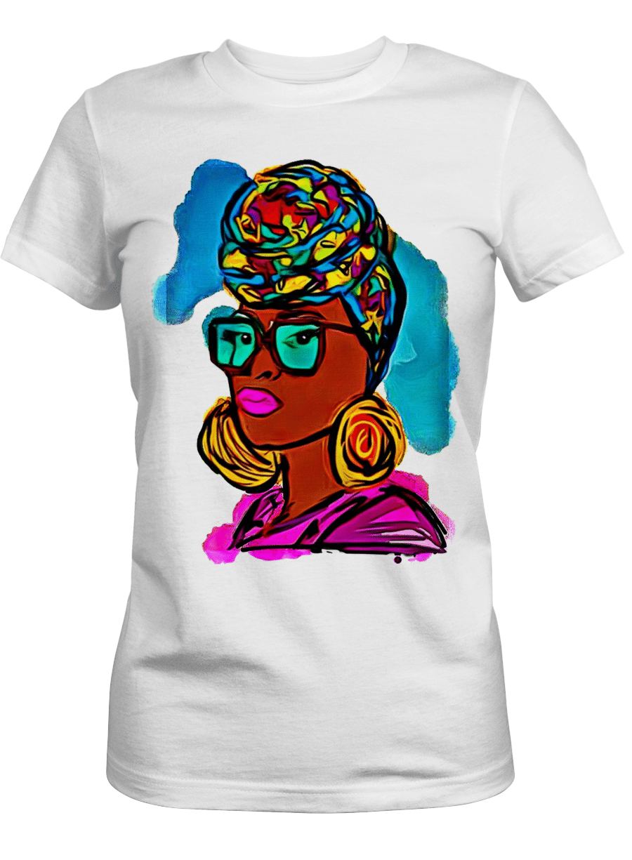 Shirt For Black Women Colorful Art Shirt For Black Girl