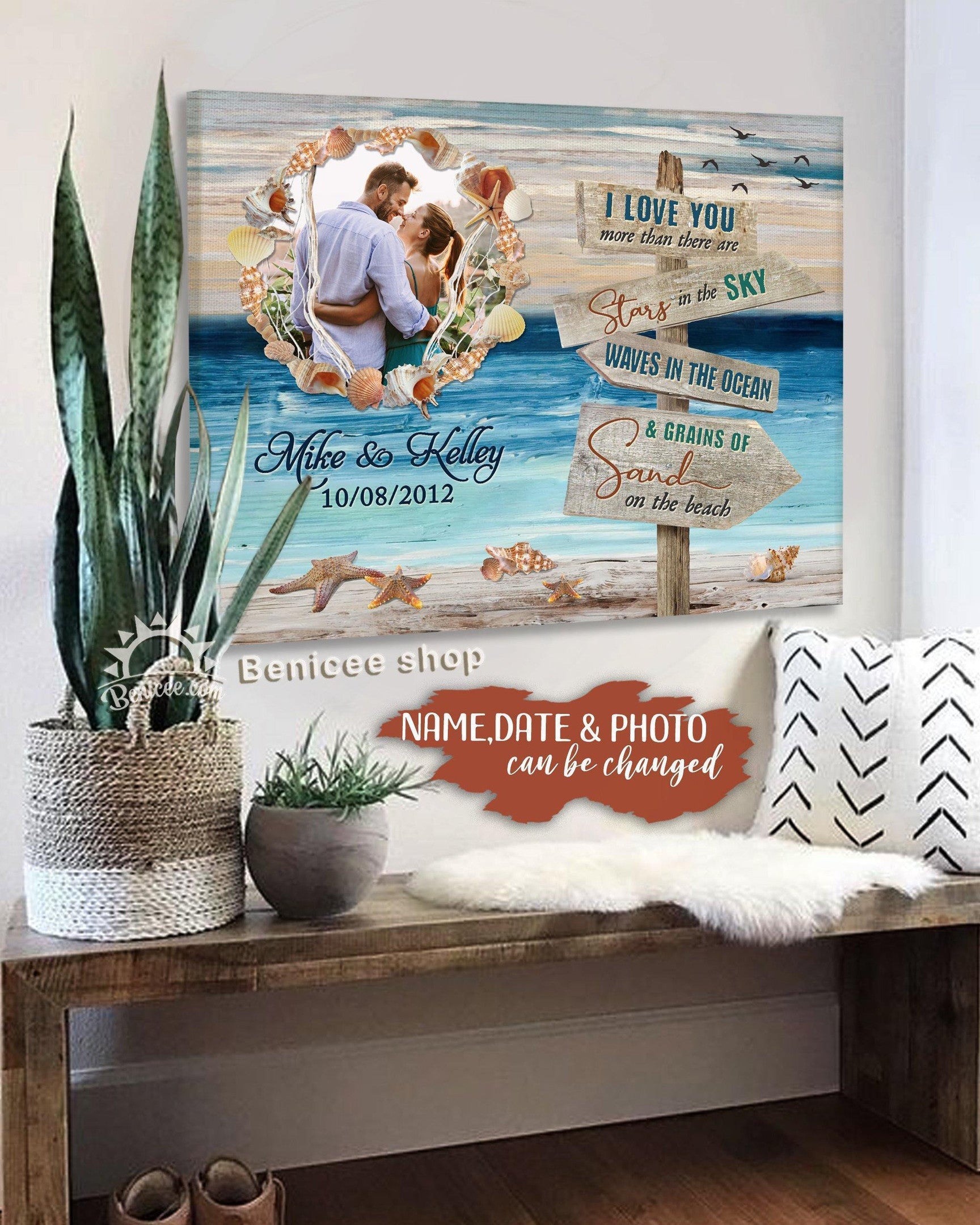 Anniversary Gift Canvas I Love You More Than There Are Star In The Sky Top 10 Personalized Gift Gift For Family, Wall Art Decor, Canvas Print, Home Decor