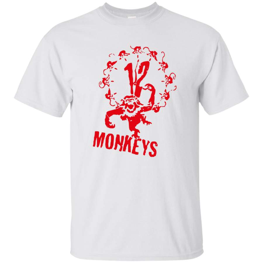 AGR 12 Monkeys Mens Cotton T-Shirt