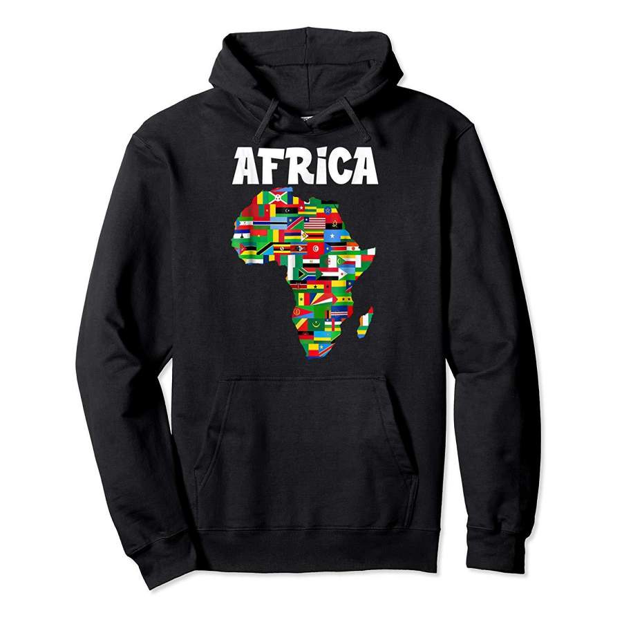 Africa Proud African Country Flags Continent Love Hoodie