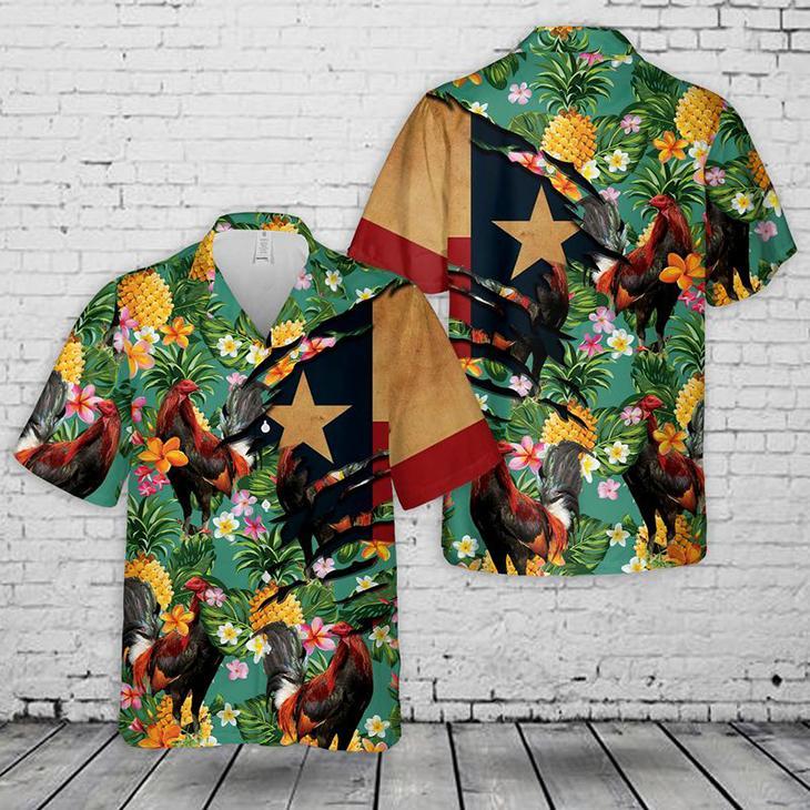 Texas Rooster Hawaii Chicken Lover Hawaii Shirt For Men Women Ha31193