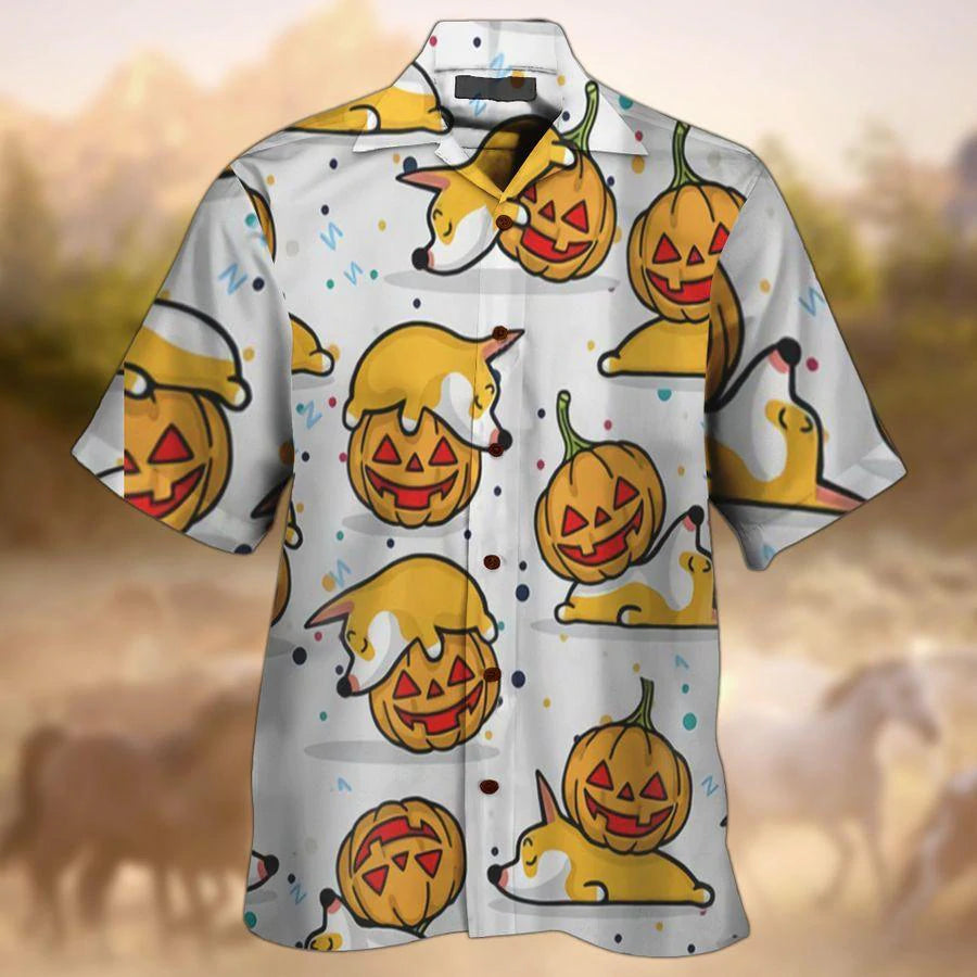 Corgi Halloween Aloha Hawaii Shirts For Men Women Ha110198