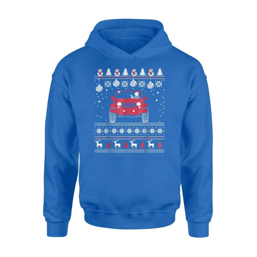 Jeep Ugly Christmas Sweater Hoodie