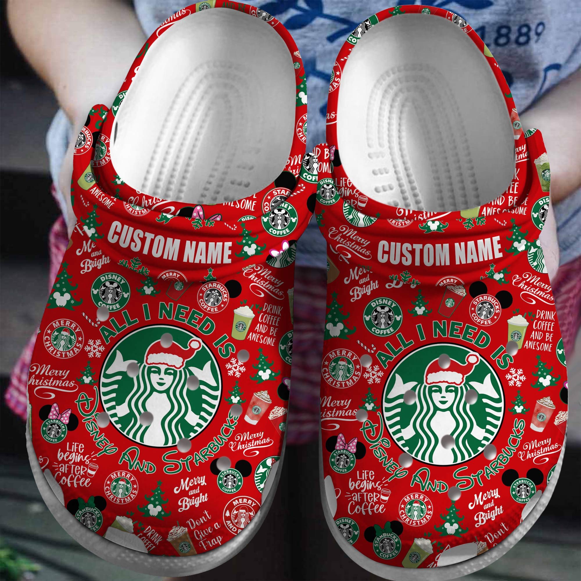 Starbucks Crocs Crocband Clogs Shoes Comfortable For Men Women and Kids 5