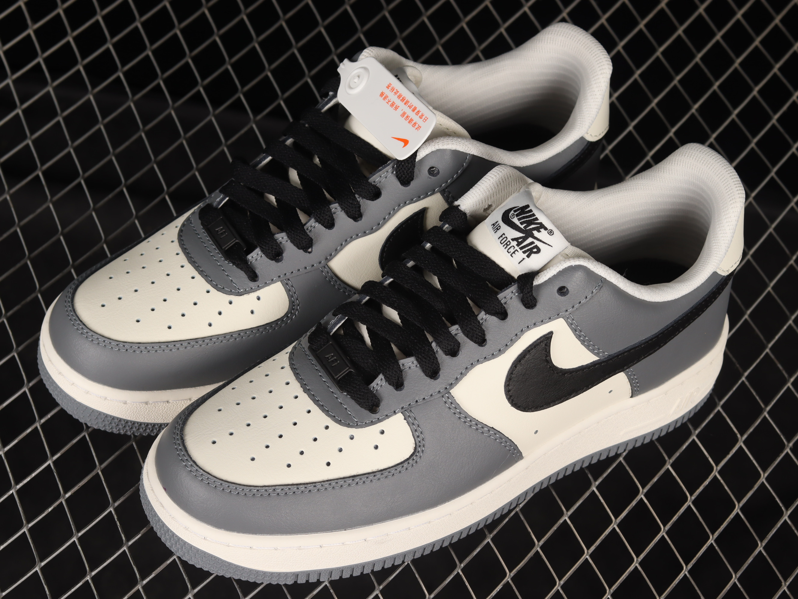 Nike Air Force 1 Low ‘Grey Sail Black’ Shoes Sneakers SNK196616411