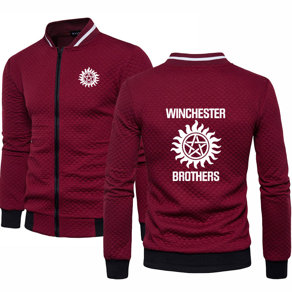 2020 new supernatural Men’s pullover Winchester Bros Sweatshirt Hooded Solid color Casual Men’s hoodie Cotton Sportswear alx