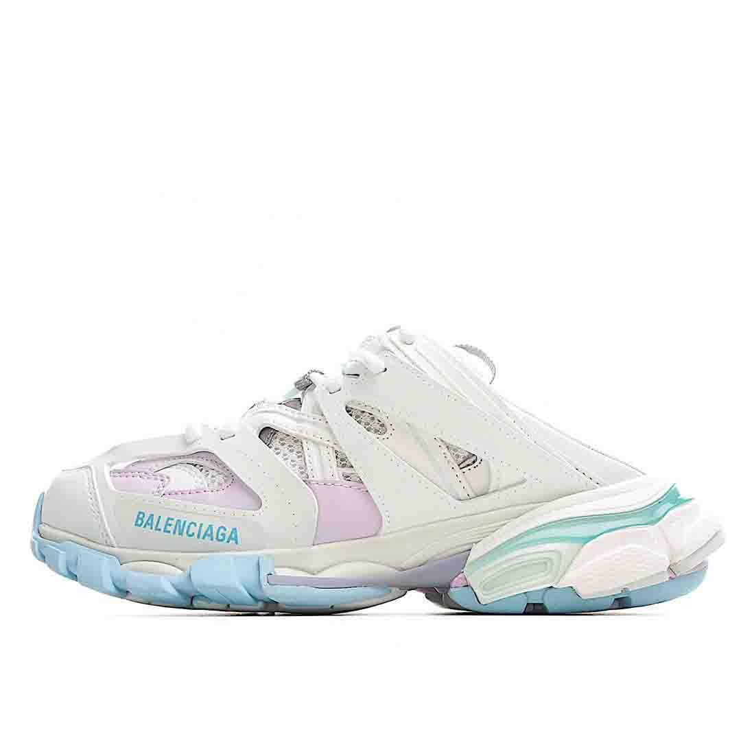 Balenciaga Track Mule Sneakers In Off-whitePurple, Women SNK193292789