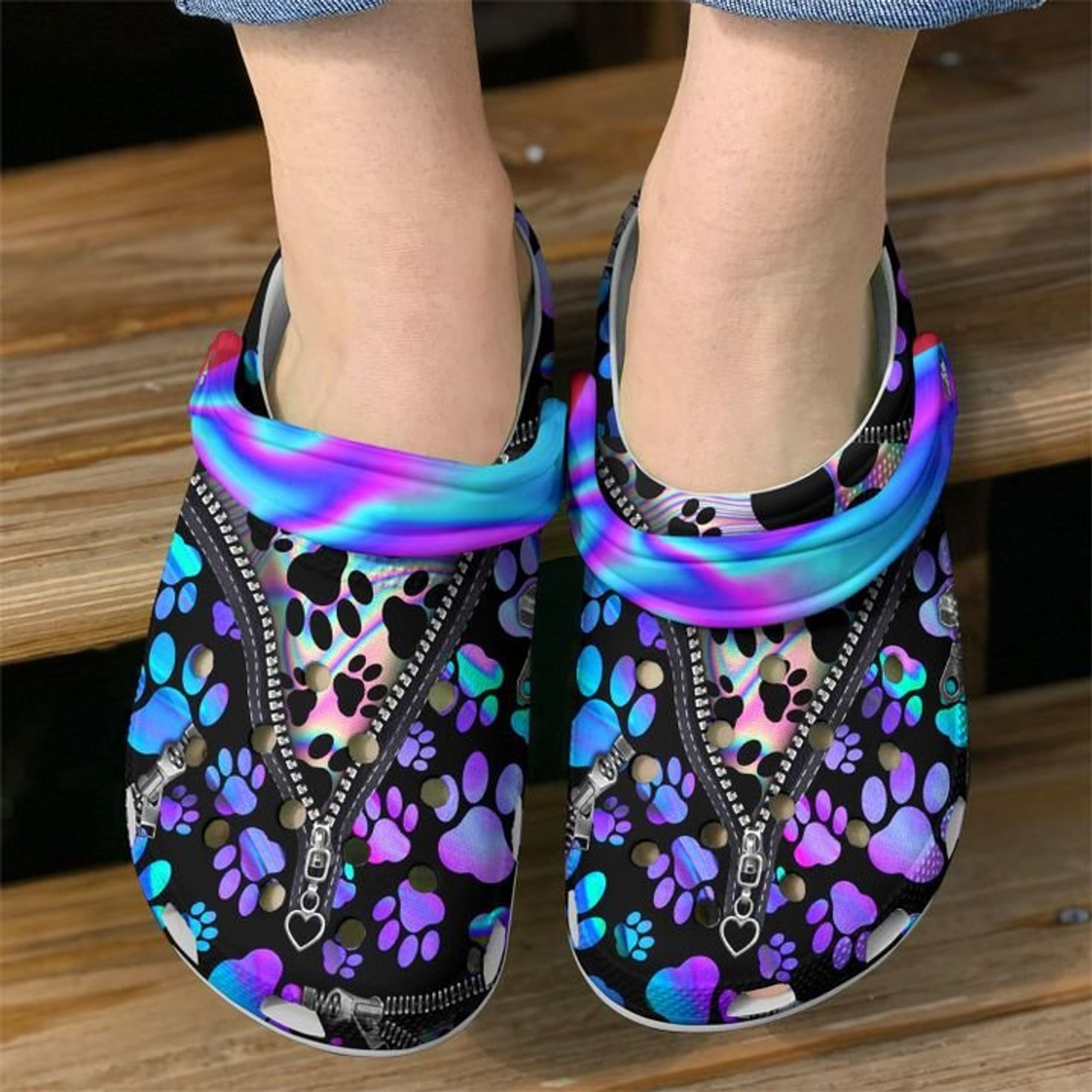 Dog Paw 863 Crocs Clog Shoes Personalized Crocband For Women And Men