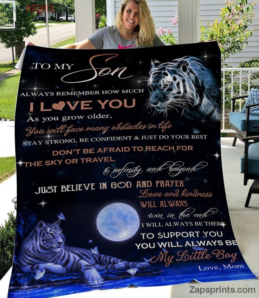 Gift For Son – To My Son – Tiger – As You Grow Older – Blanket