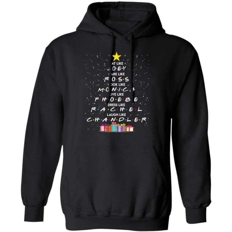 FRIENDS Characters Names Christmas Tree Hoodie Cool Gift VA11