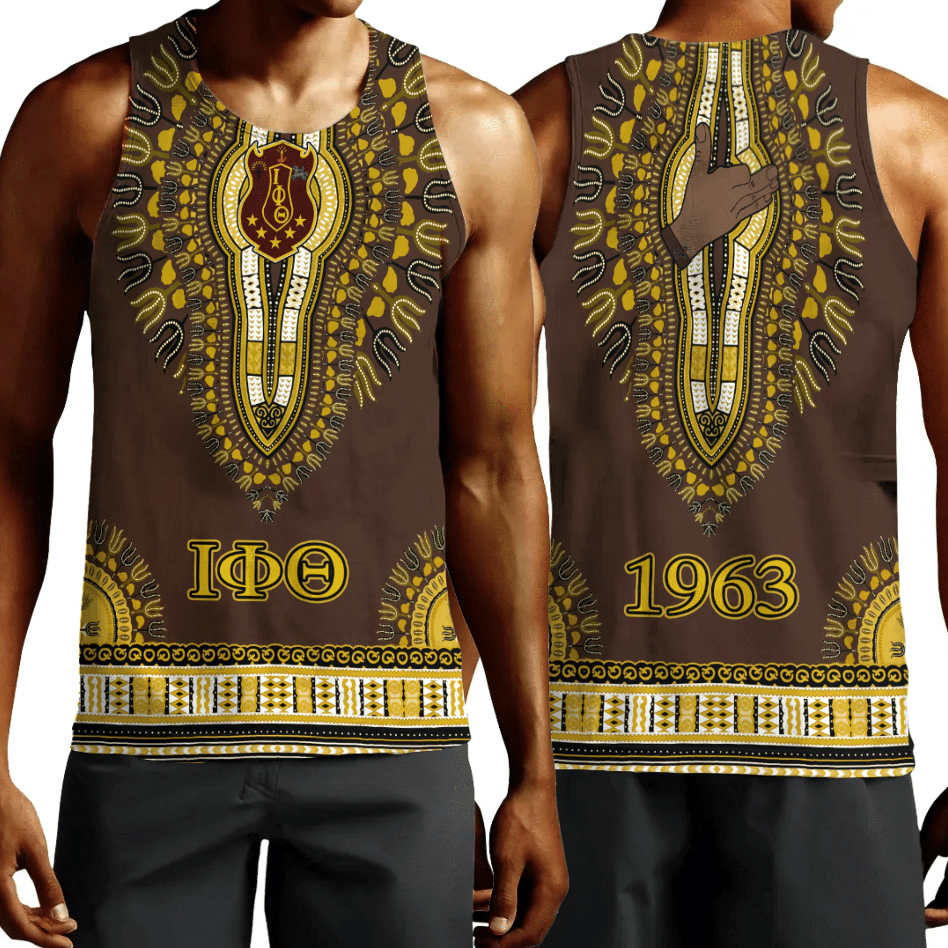 Fraternity Tank Top – Iota Phi Theta Dashiki Tank Top