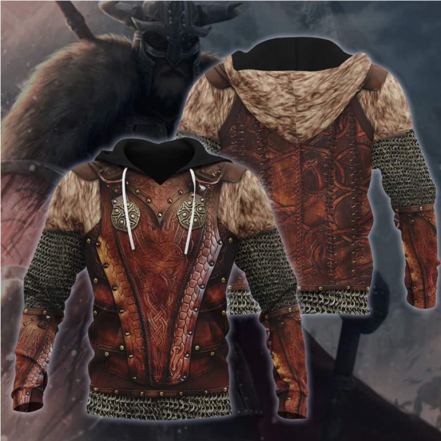 3D All Over Printed Viking Armor Shirts