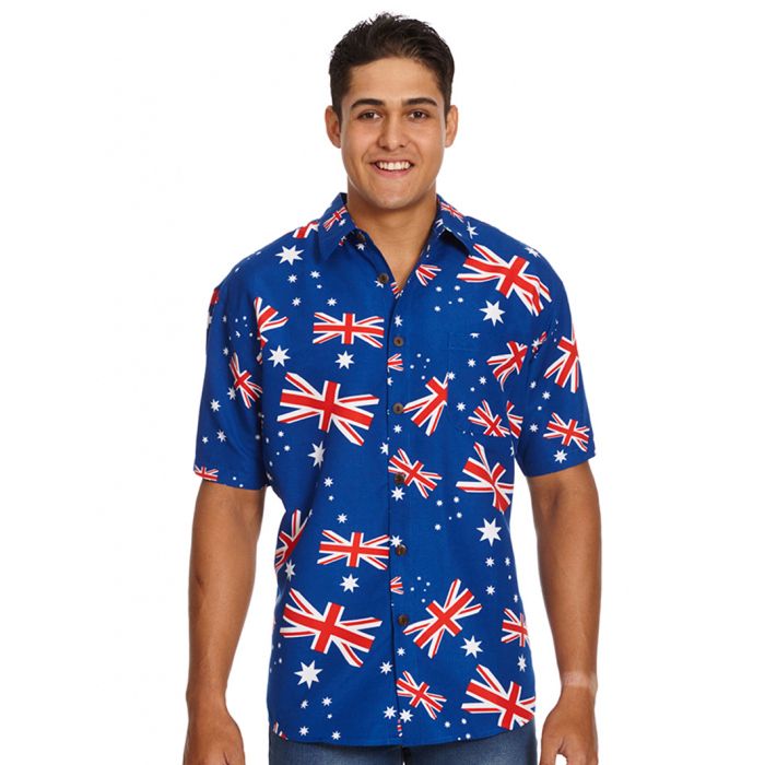 Australian Flag Blue Amazing Design Hawaiian Shirt DHC18063068