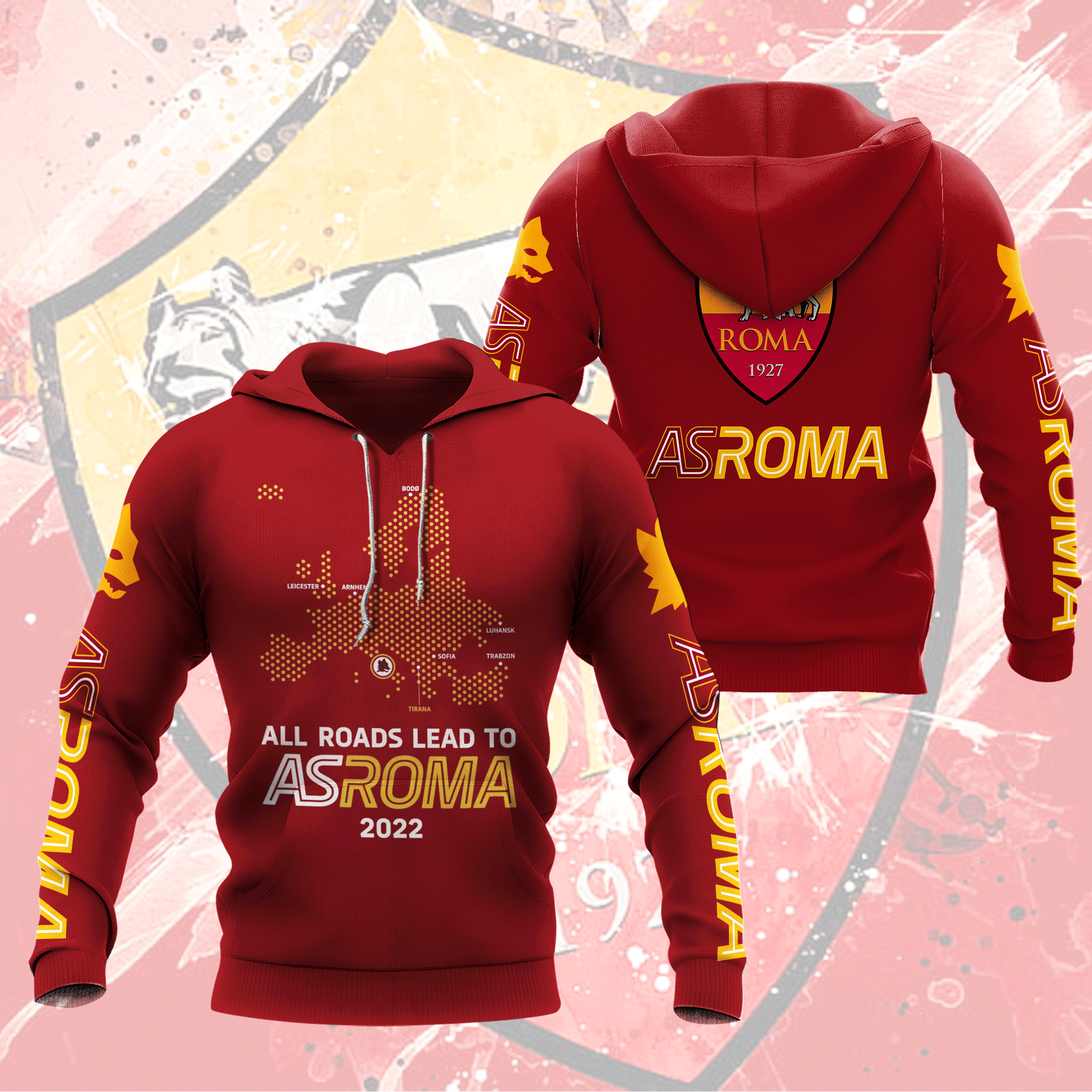 Shirt All Roads Lead To As Roma 2022