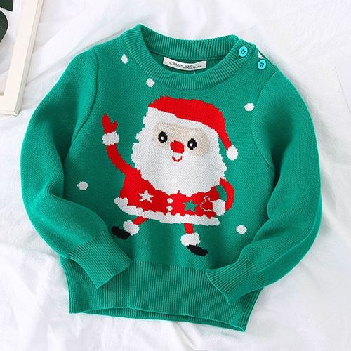 Christmas Children Clothing Baby Girls Boys Knitted Pullover Tops 1-6Yrs Kids Sweater Christmas Baby Girls Boys Pullover Sweater alx