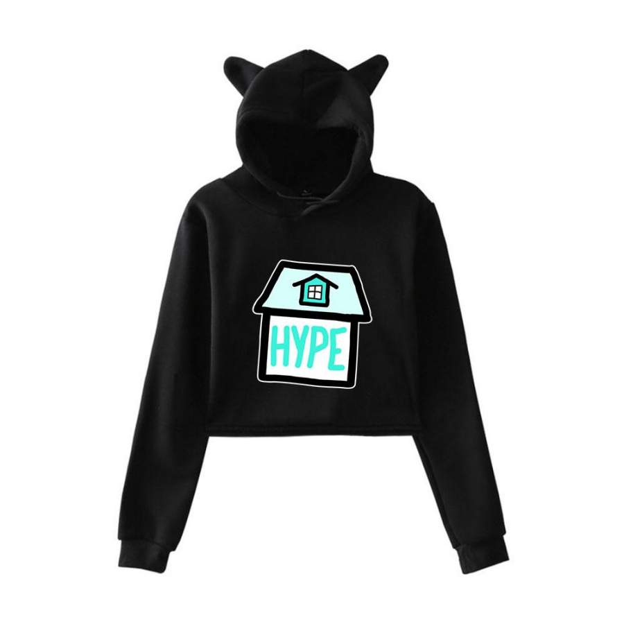 The Hype House Bunny Ear Hoodie for Girl Music Party Costume Ideal Gift