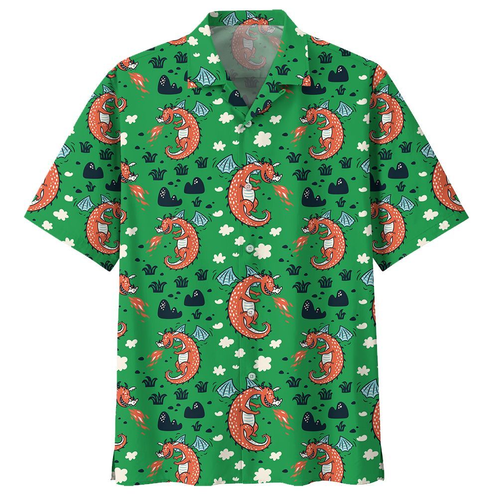 Dragon Green Awesome Design Unisex Hawaii Shirt For Men And Women Ha47373