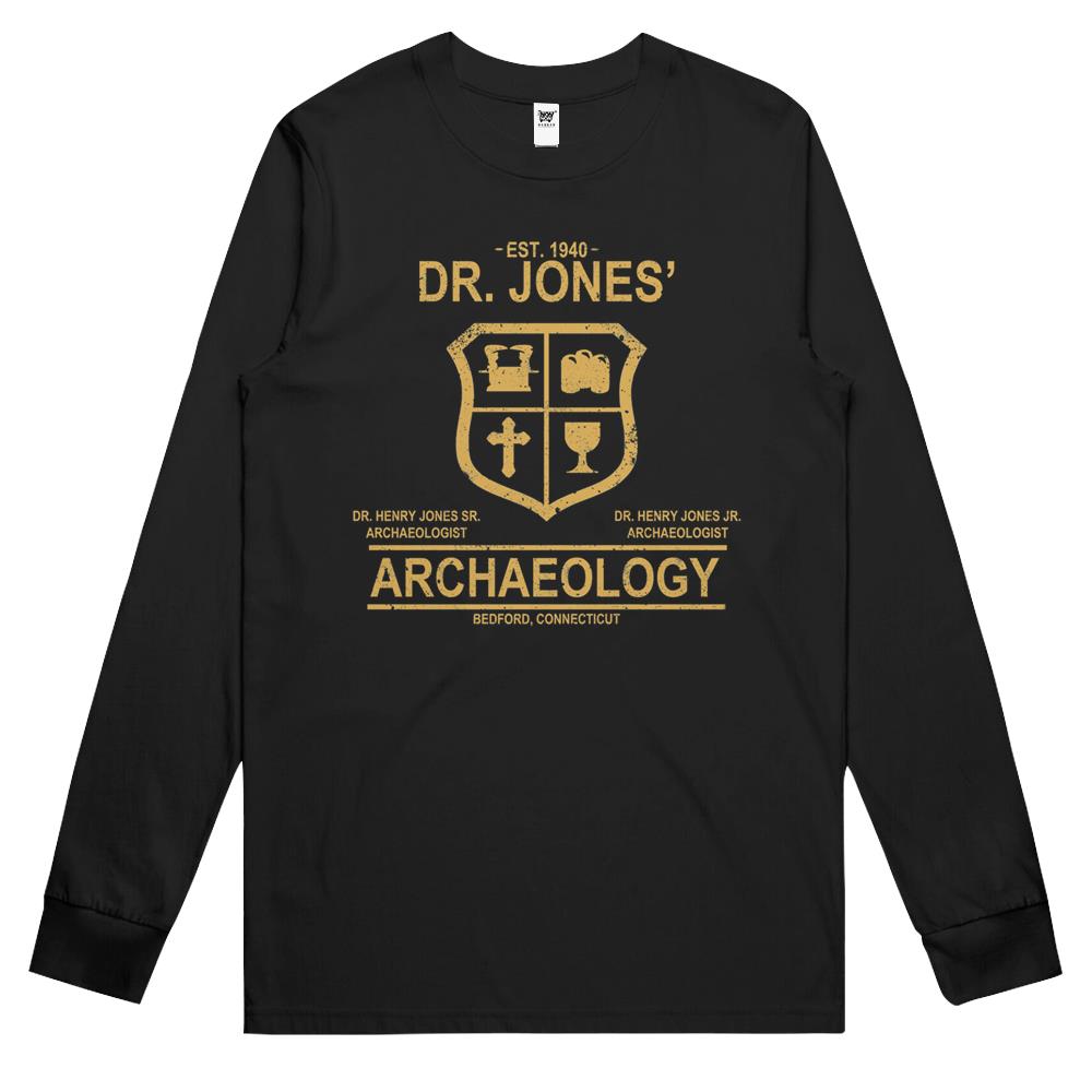 Dr. Jones’ Archaeology Long Sleeve T Shirts