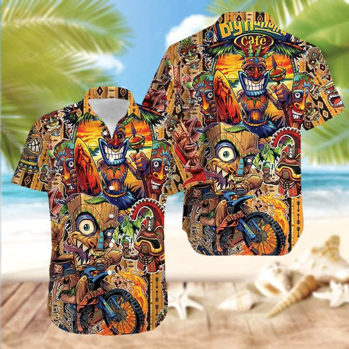 Waybackapparel All Day Every Day Happy 3D Hawaiian Shirt