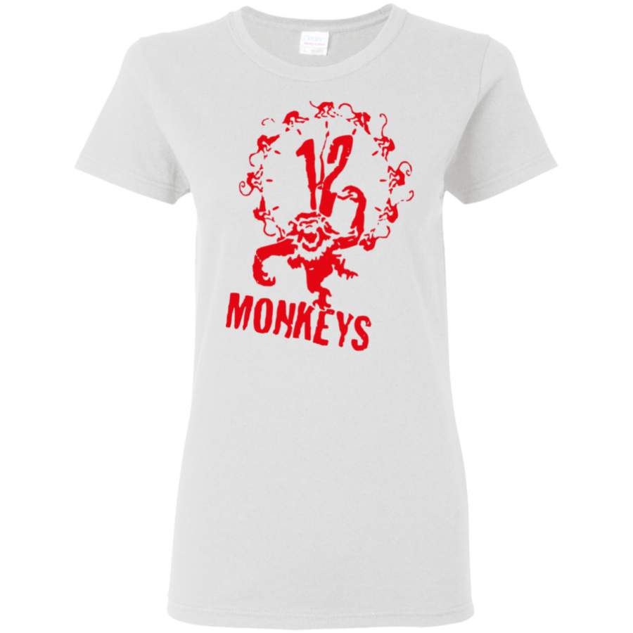 AGR 12 Monkeys Womens T-Shirt