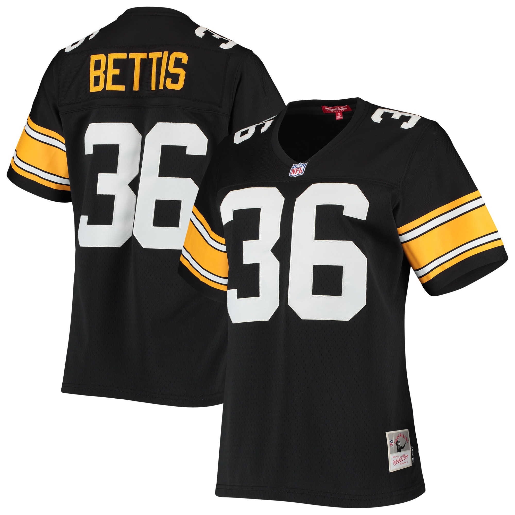 Jerome Bettis Pittsburgh Steelers Mitchell & Ness Women's 1996 Legacy Replica Jersey – Black