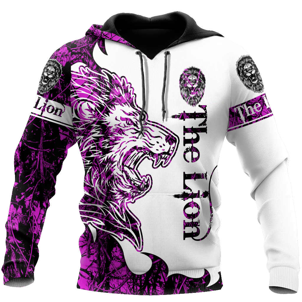 The Purple Lion Tattoo Over Printed Hoodie – Homdecor Store All Over Printed 3D Unisex Shirts, Sweatshirt, Hoodie Size S – 5Xl