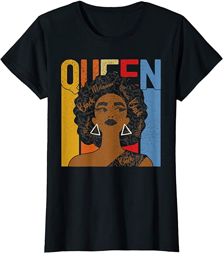 Womens Educated Strong Black Women Queen African American T-Shirt