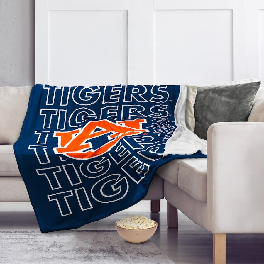 Auburn Tigers Navy Blue 3D Full Printing Blanket