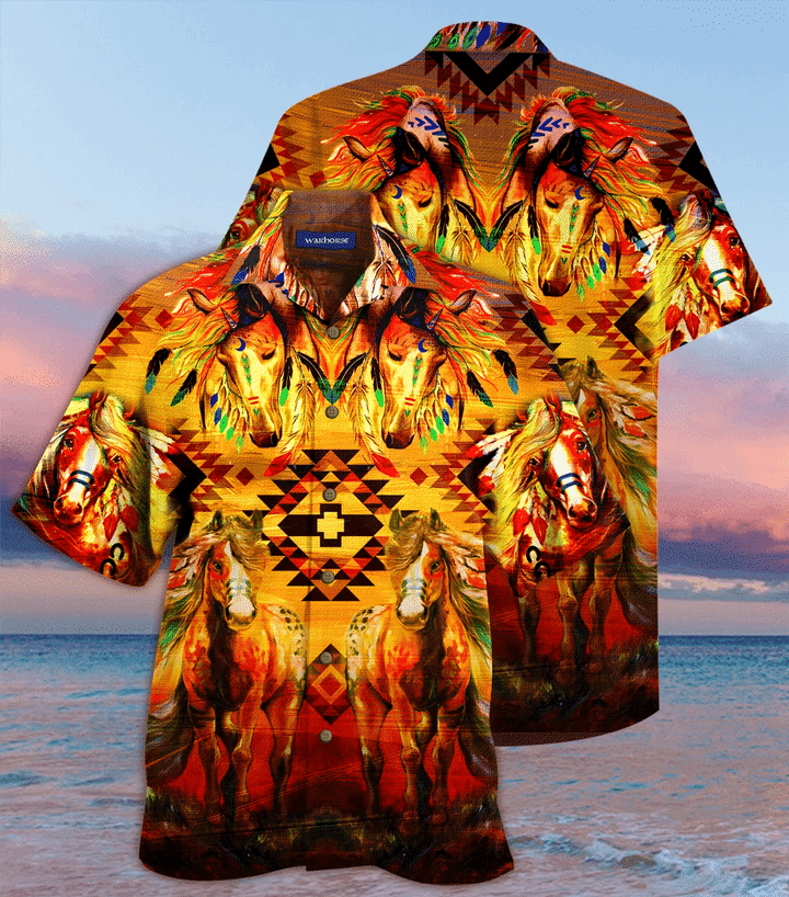 Amazing War Horse Hawaii Aloha Shirts Ha78108