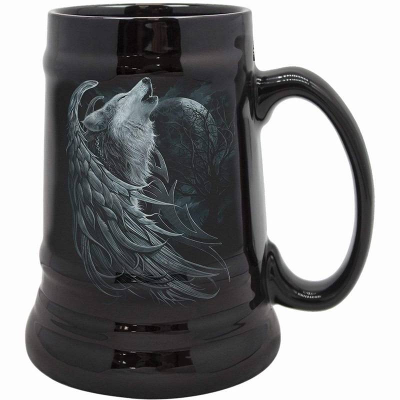 WOLF SPIRIT - Steins - Ceramic Beer Mug - Gift Boxed