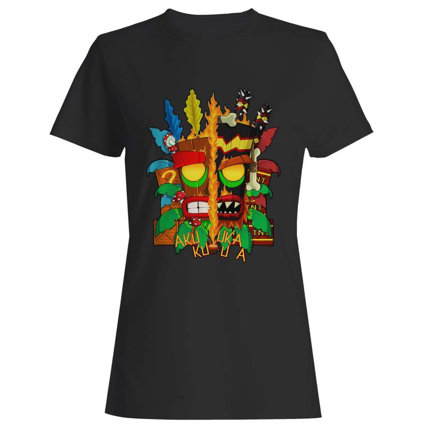 Crash Bandicoot Aku Aku Uka Uka Woman’s T-Shirt