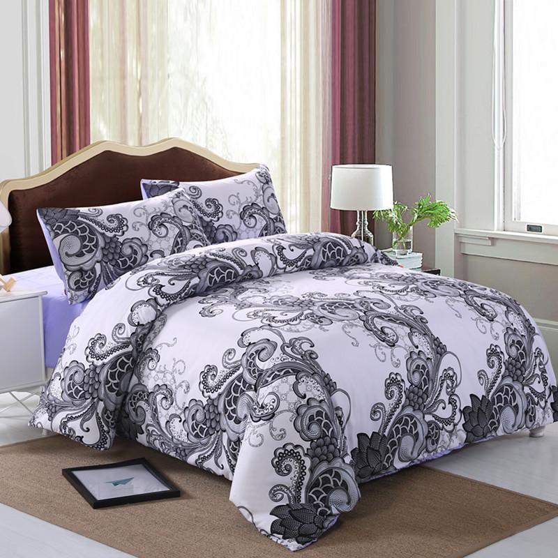 3D European Flowers Bedding Sets Printed Bohemia Duvet Cover Set With Pillowcase