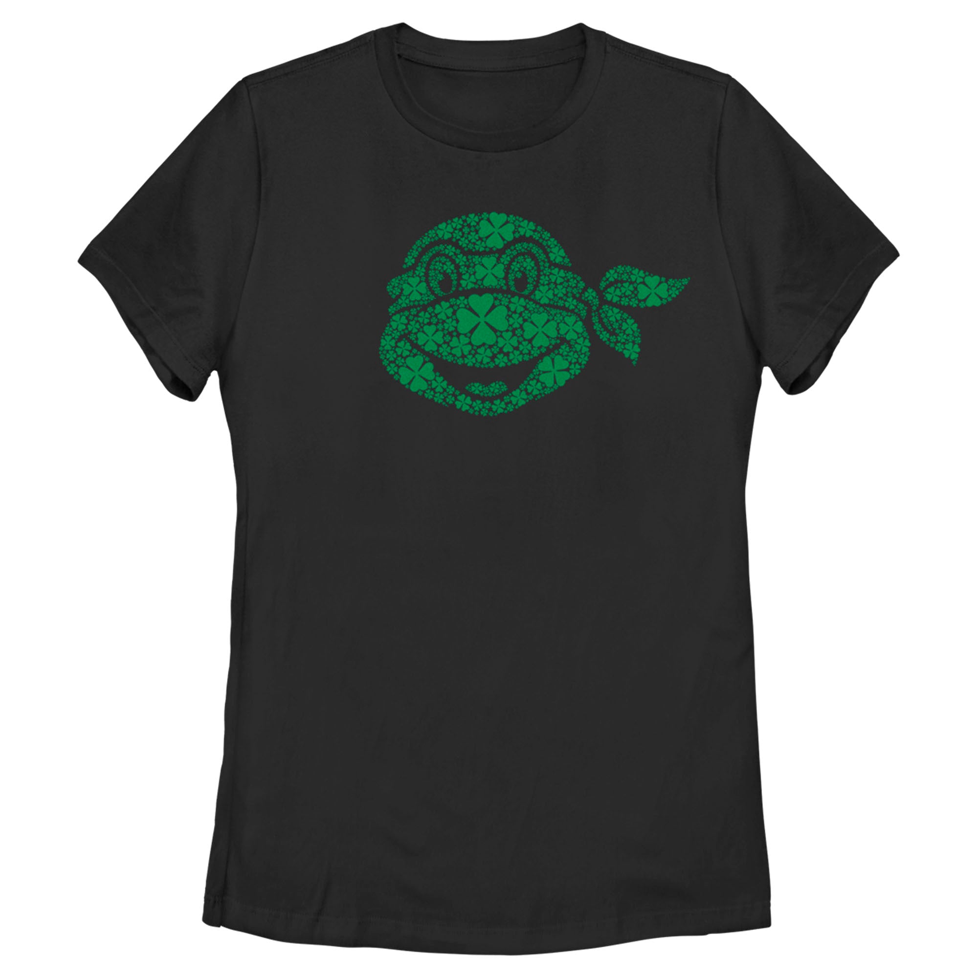 Women’S Teenage Mutant Ninja Turtles St. Patrick’S Day Michelangelo Shamrock Fill T-Shirt