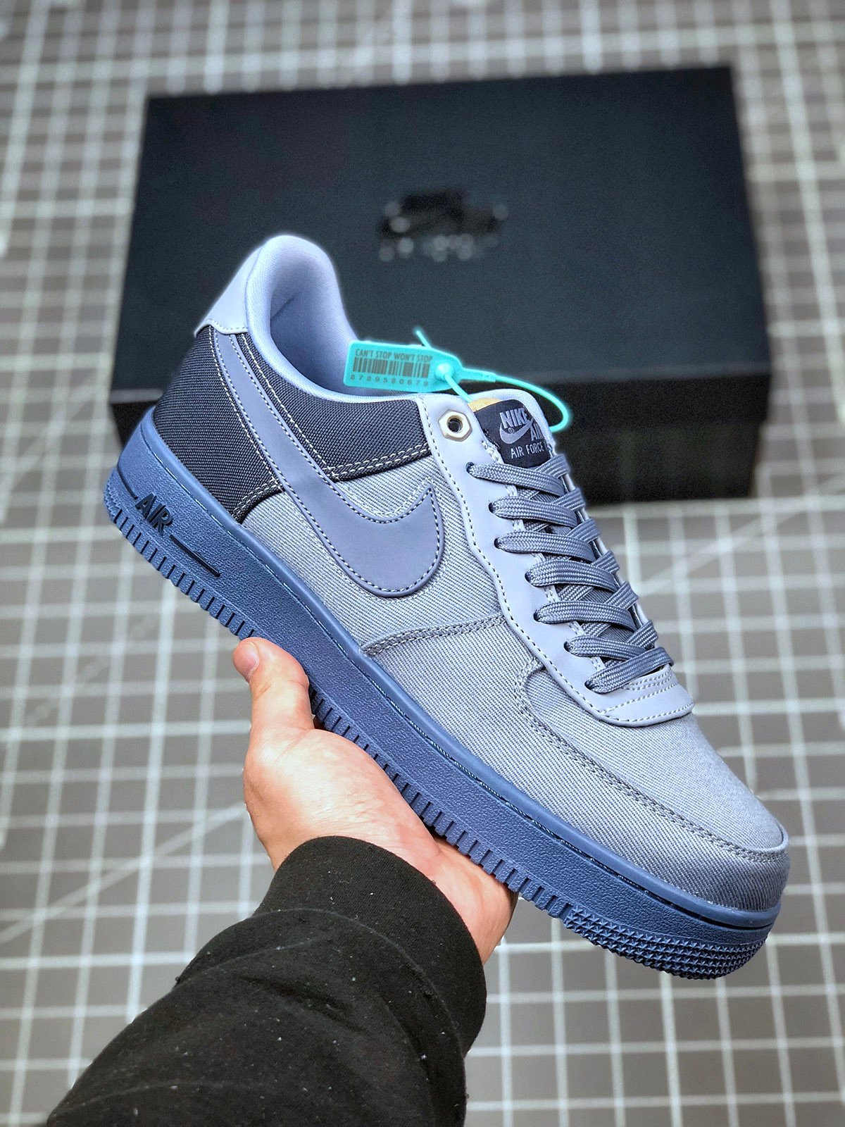 Nike Air Force 1 Premium Ashen SlateDiffused Blue-Obsidian CI1116-400 5340086