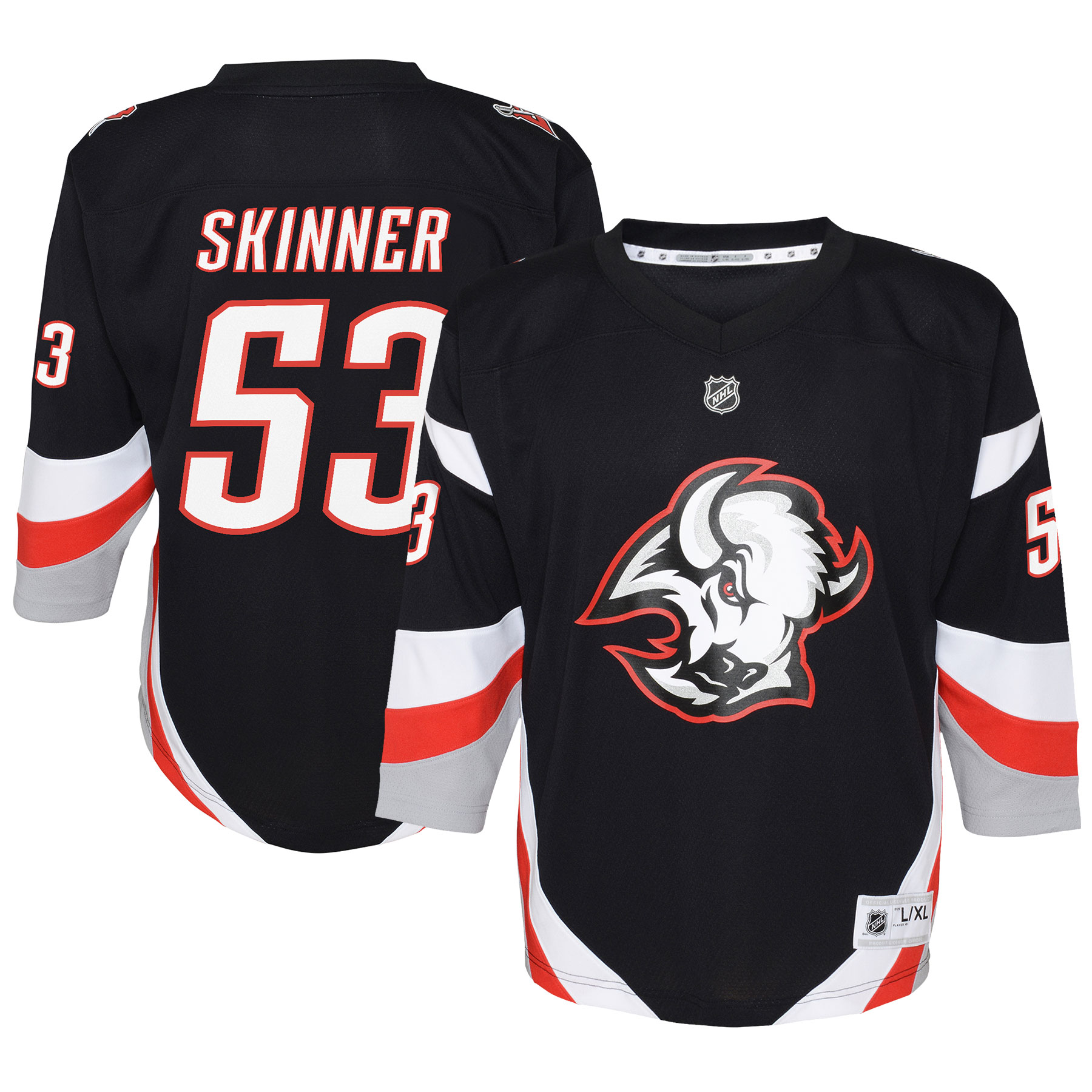 Jeff Skinner Buffalo Sabres Youth Alternate Replica Player Jersey – Black