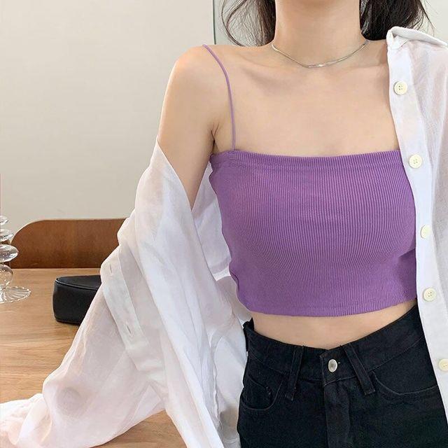 Women Black Gray Sexy Solid Camis Crop Top Female Casual Tank Tops Vest Sleeveless Cool Streetwear Club High Street New Tops alx