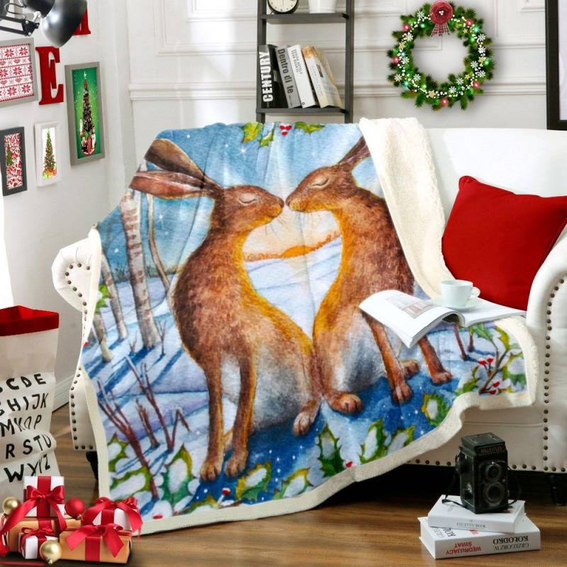 Rabbit HT2111187TT Sherpa Fleece Blanket