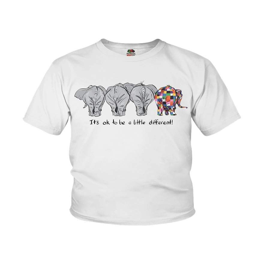 Its Ok To Be Different Elephant Limited Classic T-Shirt Youth Tee