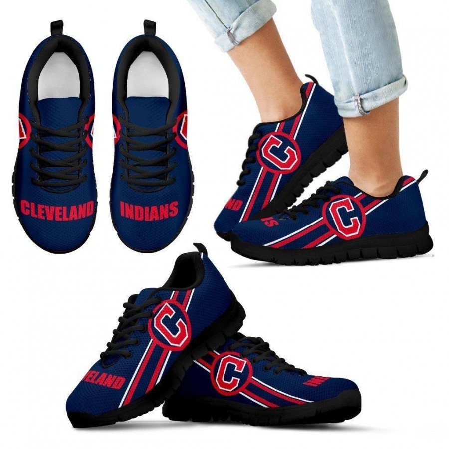 Fall Of Light Cleveland Indians Sneakers #982