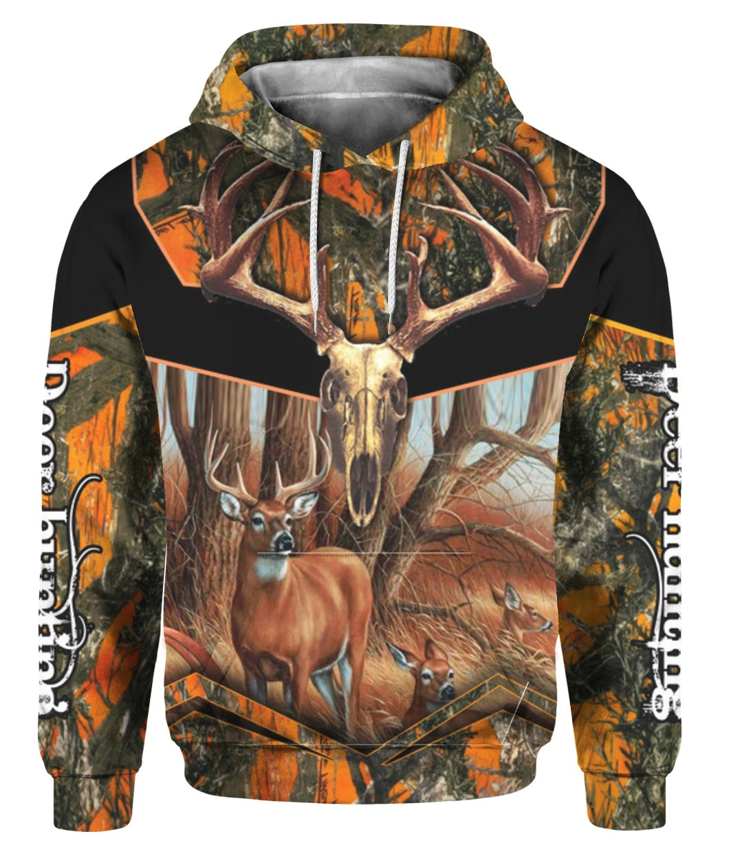 Oragontee Skull Deer Hunting 3D All Over Print | For Men & Women | Adult | Ht1503