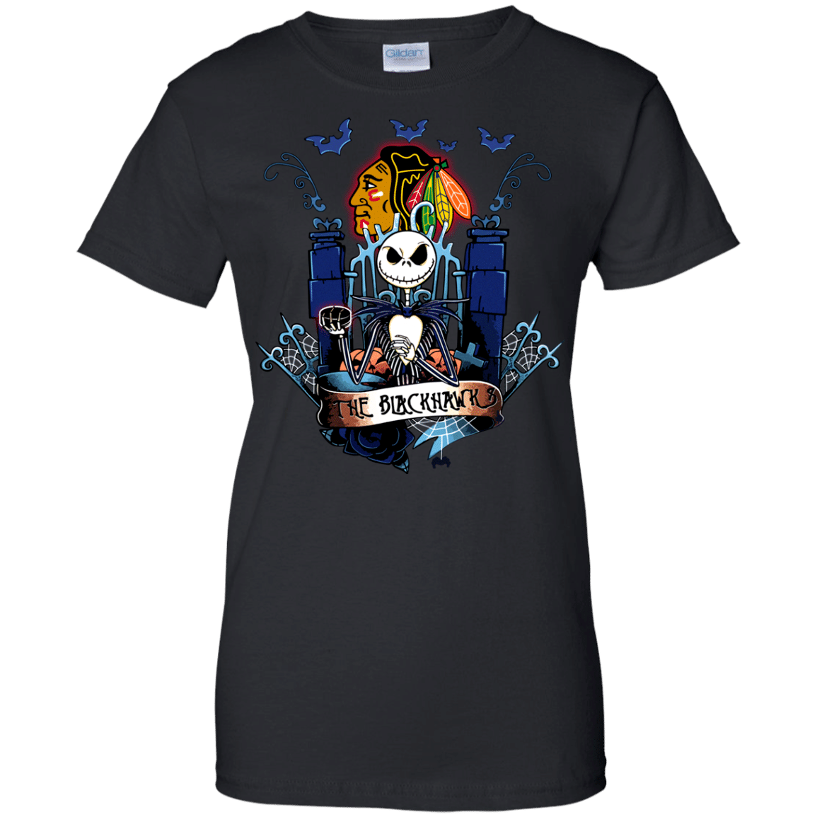 Cover your body with amazing Chicago Blackhawks Halloween The Nightmare Before Christmas Shirts