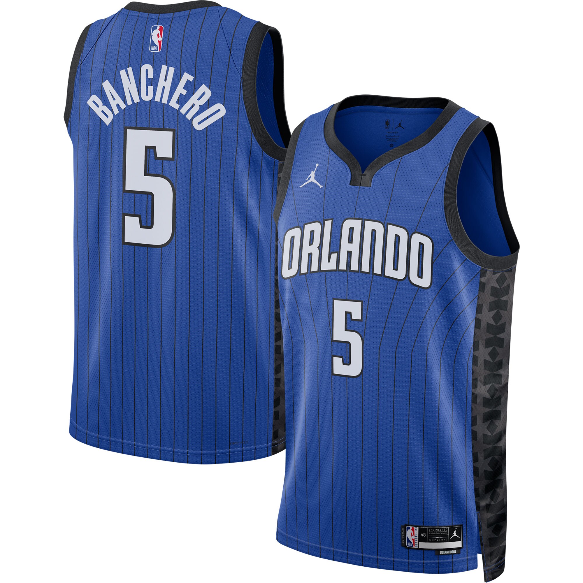 Paolo Banchero Orlando Magic Jordan Brand Unisex Swingman Jersey – Statement Edition – Blue