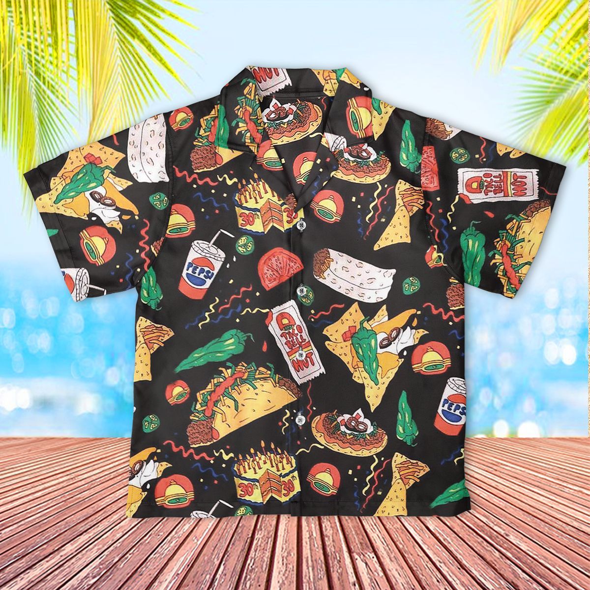 Taco Bell Kids Hawaii Shirt Pepsi Aloha Children Boys Hawaii Outfit Ha99702