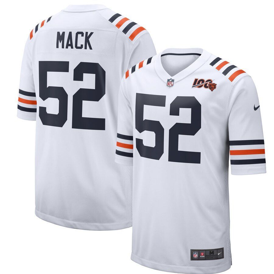 Khalil Mack Chicago Bears 2019 100Th Season Alternate Classic Player Game Jersey White